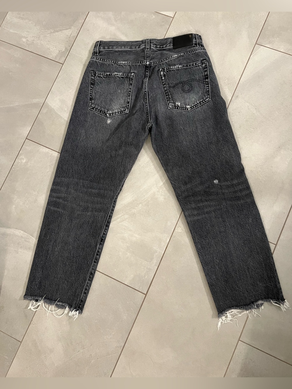 R13 boyfriend Jean, color=everit(washed black)